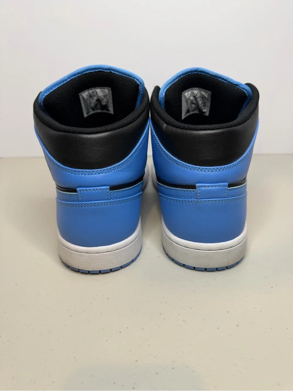 Air Jordan 1 Mid University Blue Black Men Size 11